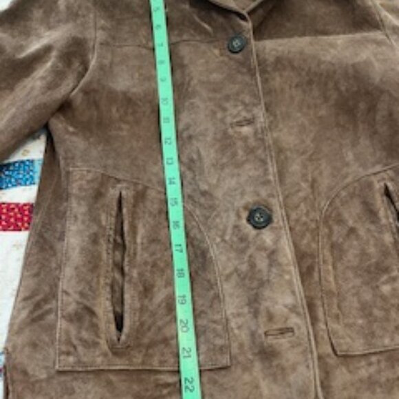 The Territory Ahead SUEDE Leather Jacket size L (petite) - Picture 4 of 6